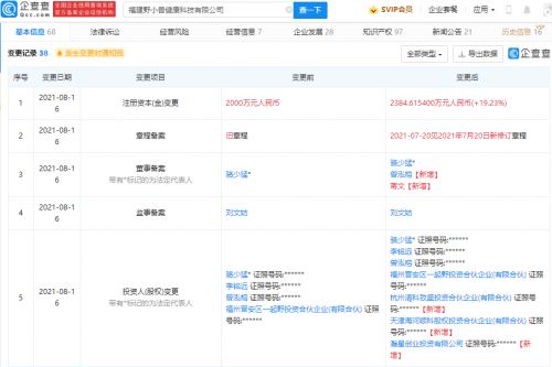 小米生态链再扩张 投资野小兽健康科技，布局健身服务与数字内容