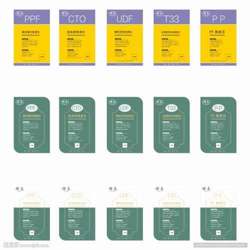 专业滤芯标签与净水产品标签设计 整合招贴与数字内容制作服务